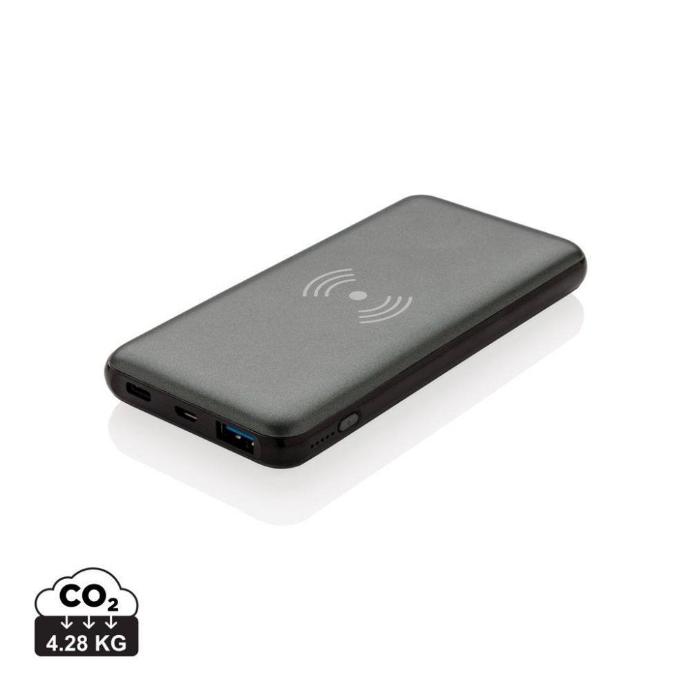 Logotrade firmakingi foto: 10 000 mAh kiirlaadimine 10 W juhtmeta akupank