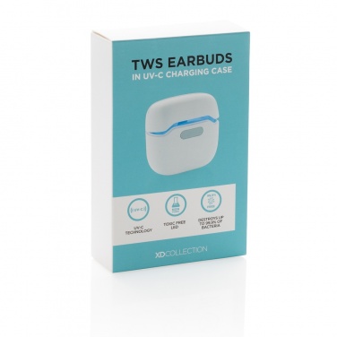 Logo trade firmakingi pilt: TWS kõrvaklapid UV-C steriliseerivas laadimisümbrises