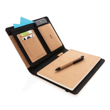 Logo trade ärikingituse pilt: Deluxe korgist portfolio A5 koos pliiatsiga