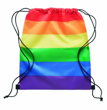 Logotrade reklaamkingituse foto: Rainbow RPET nööriga kott