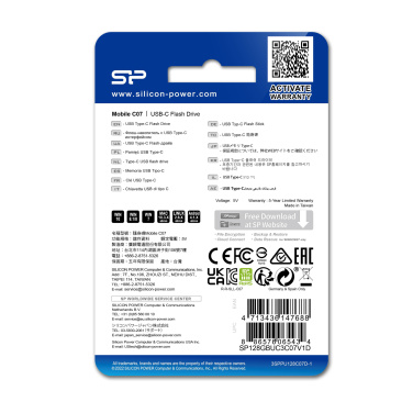 Logotrade reklaamkingi foto: Mälupulk SILICON POWER MOBILE - C07 3,2 32GB