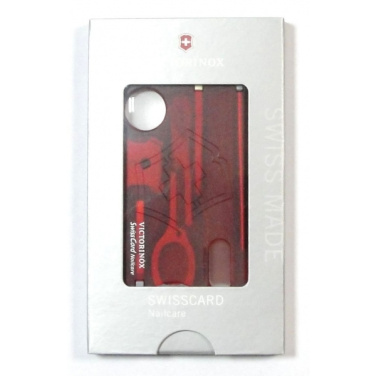 Logotrade reklaamkingituse foto: Mitmeotstarbeline SwissCard küünehooldus Victorinox