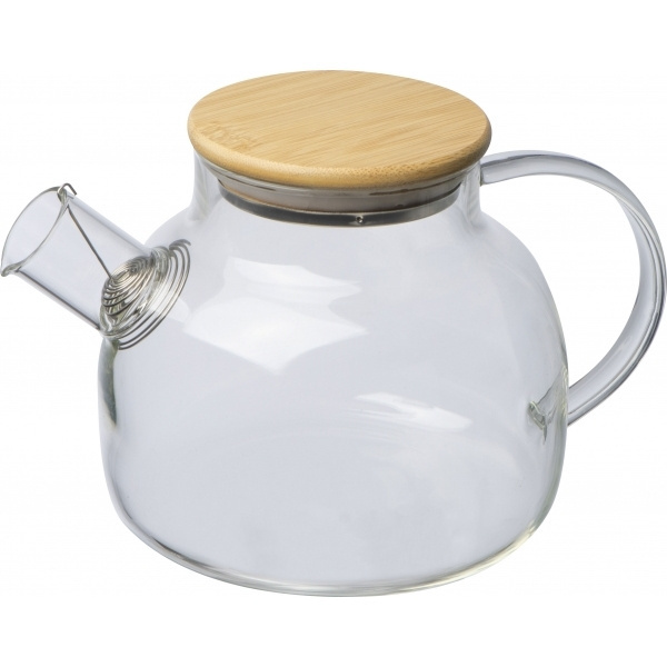 Logotrade ärikingituse foto: Bambusest kaanega klaaskann FRANKFURT 1000ml