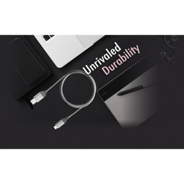 Logotrade reklaamtooted pilt: Nailonist andmeedastuskaabel LK30 Type - C Quick Charge 3.0