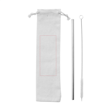 Logotrade reklaamtoote foto: Korduvkasutatav ECO Straw Set roostevabast terasest joogikõrs
