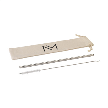 Logo trade ärikingitused foto: Korduvkasutatav ECO Straw Set roostevabast terasest joogikõrs