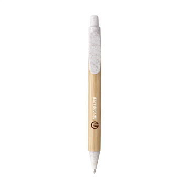 Logo trade ärikingituse pilt: Bamboo Wheat Pen nisuõlgedest pastapliiats