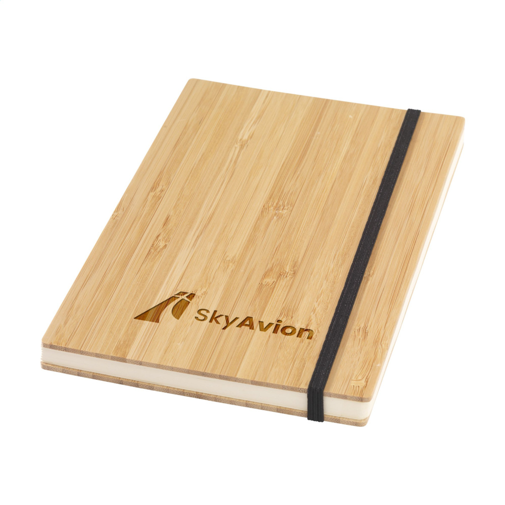 Logotrade reklaamtoote foto: Bamboo Journal palja seljaga paberist märkmik A5