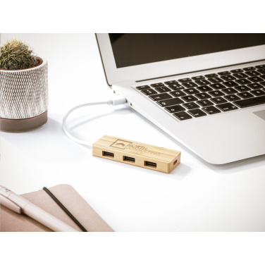 Logotrade meened pilt: Bambusest USB-jaotur