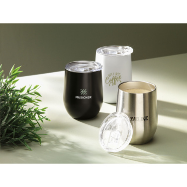 Logo trade reklaamtoote pilt: Huevo RCS Recycled Steel Cup 350 ml termotass