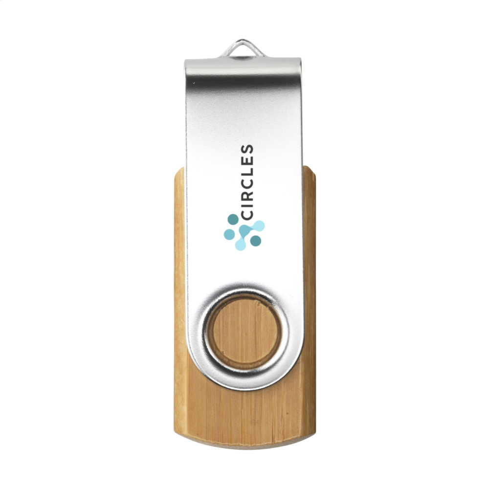 Logo trade ärikingi pilt: USB Twist Bamboo laost 32 GB