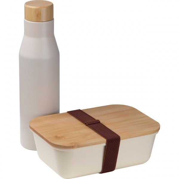 Logo trade firmakingituse pilt: Komplekt Lunchbox koos roostevabast terasest pudeliga Toronto