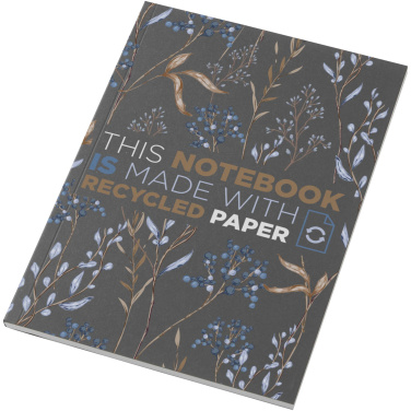 Logo trade reklaamtooted foto: Novella Austen A5 taaskasutatud pehmekaaneline märkmik - 50 lehte