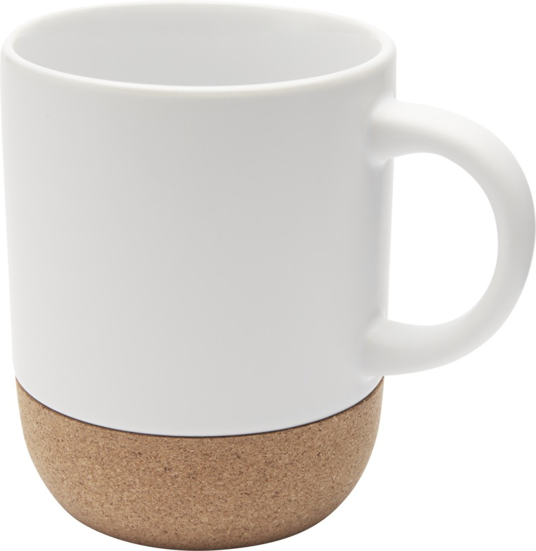 Logotrade reklaamkingitused pilt: Billie 300 ml keraamiline sublimatsioonikruus korkdetailidega