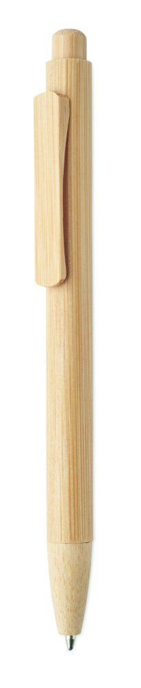 Logo trade firmakingituse pilt: Bambusest automaatne pastapliiats MAMBO