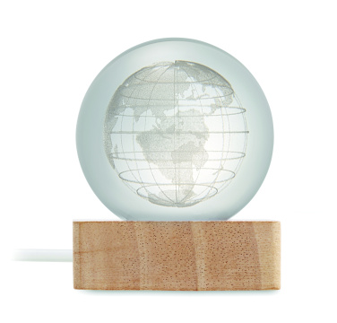 Logotrade ärikingid pilt: LED-klaasist kera Globe