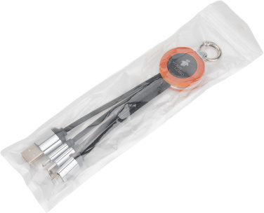 Logo trade meened foto: 4-ühes kaabel puidust korpuses helendava logoga