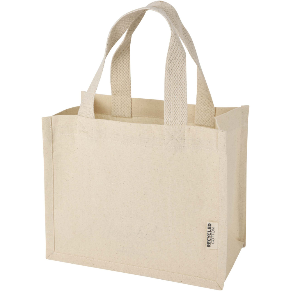 Logotrade reklaamkingituse foto: Odessa 220 g/m² GRS taaskasutatud puuvillast minikiilidega kandekott 9L