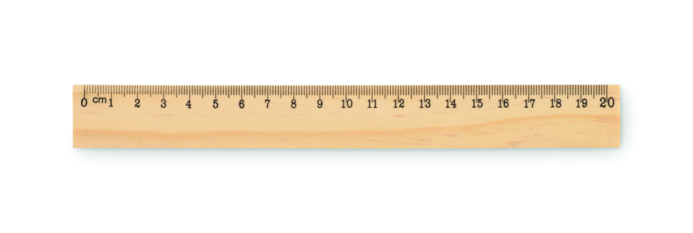 Logotrade reklaamkingitused pilt: RULER20 puidust joonlaud 20cm