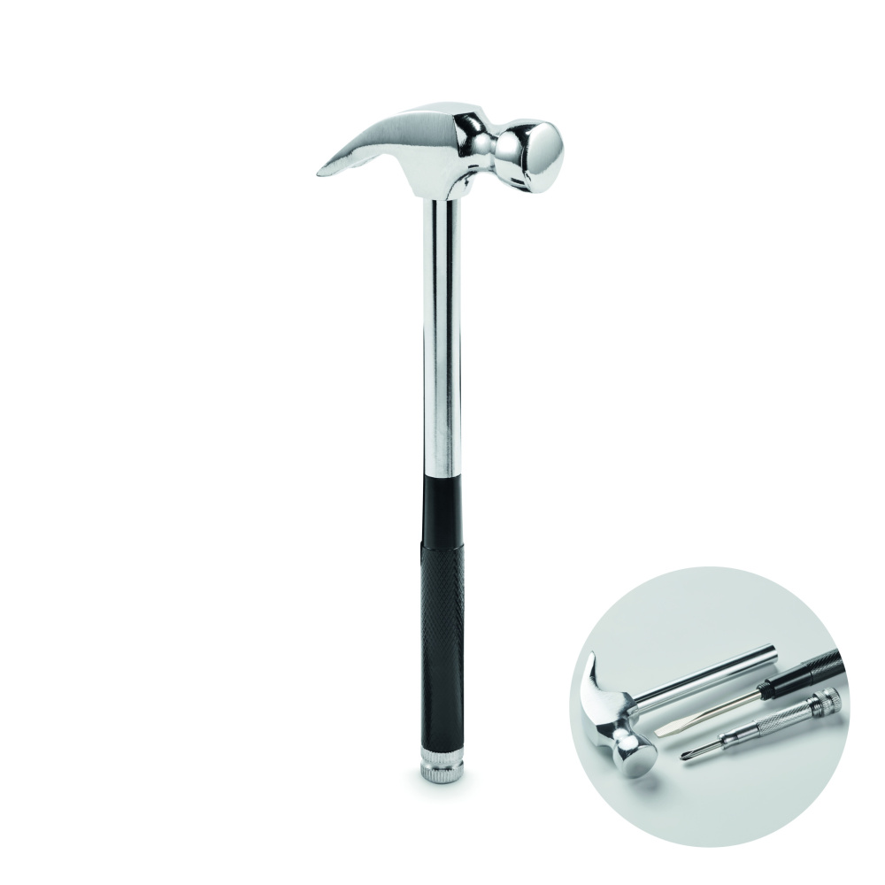 Logo trade firmakingituse pilt: CLAW IT süsinikterasest haamer ja kruvikeeraja