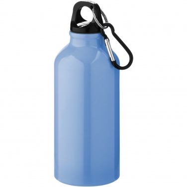Logo trade liikelahjat mainoslahjat kuva: Oregon 400 ml:n alumiininen vesipullo karabiinikoukulla