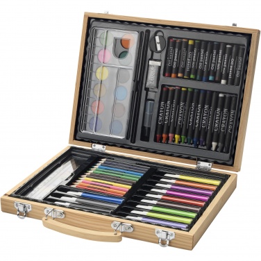 Logotrade liikelahjat mainoslahjat tuotekuva: Rainbow-värikynäsetti, 67 osaa