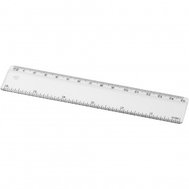 Logotrade mainostuotet kuva: Renzo-viivain, 15 cm, muovinen