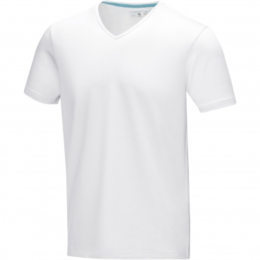 Logotrade liikelahja tuotekuva: Kawartha short sleeve men's organic V-neck t-shirt