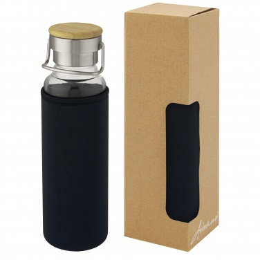 Logotrade mainostuote tuotekuva: Thor 660 ml:n lasipullo neopreenisuojuksella