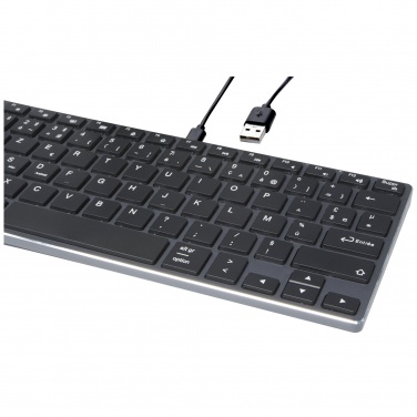 Logo trade mainoslahja ja liikelahja tuotekuva: Hybrid Bluetooth-tehonäppäimistö – AZERTY