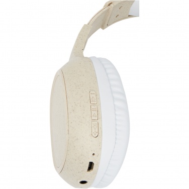 Logotrade liikelahja mainoslahja kuva: Riff Bluetooth®-kuulokkeet mikrofonilla, vehnänolkea