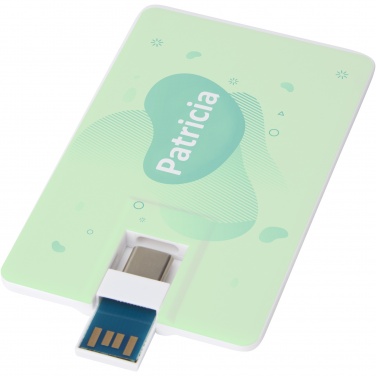 Logo trade mainoslahjat ja liikelahjat kuva: Duo Slim 64 Gt USB-asema, Type-C ja USB-A 3.0