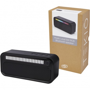 Logo trade liikelahja kuva: Music Level 5 W:n Bluetooth®-kaiutin RGB tunnelmavalolla