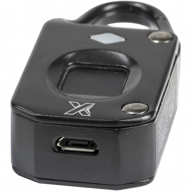 Logotrade liikelahja mainoslahja kuva: SCX.design T10 -riippulukko, sormenjälkilukitus, valaistuva