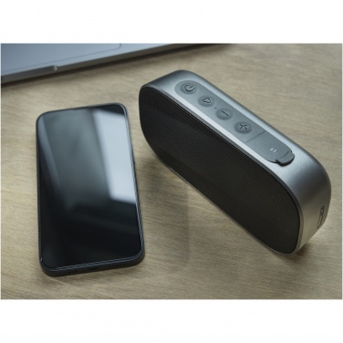Logotrade liikelahjat mainoslahjat tuotekuva: Stark 2.0 5 W:n kierrätysmuovinen IPX5 Bluetooth® -kaiutin 