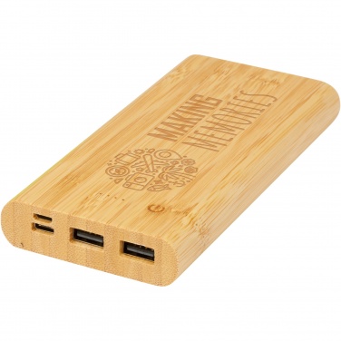 Logotrade mainoslahjat ja liikelahjat tuotekuva: Tulda-varavirtalähde, 10,000 mAh, bambua