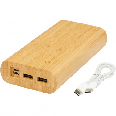 Logotrade liikelahja mainoslahja kuva: Tulda-varavirtalähde, 20,000 mAh, bambua