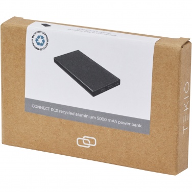 Logotrade mainostuotet kuva: Connect 5 000 mAh:n varavirtalähde RCS-kierrätetystä alumiinista 