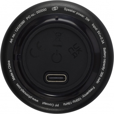 Logo trade mainoslahja kuva: Rise 3 W:n RCS-kierrätetystä alumiinista valmistettu Bluetooth®-minikaiutin 
