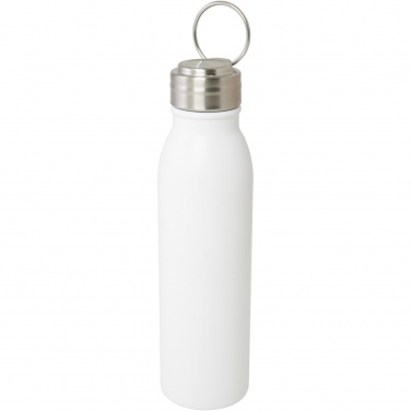 Logo trade mainostuotet tuotekuva: Harper 700 ml:n RCS-sertifioidusta ruostumattomasta teräksestä valmistettu vesipullo metallisilmukalla