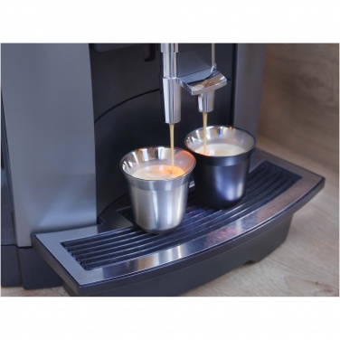 Logotrade liikelahja mainoslahja kuva: Duo 80 ml:n RCS-sertifioidusta ruostumattomasta teräksestä valmistettu espressomukisarja 