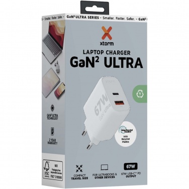 Logo trade mainoslahjat tuotekuva: Xtorm XEC067 GaN²Ultra 67 W seinälaturi