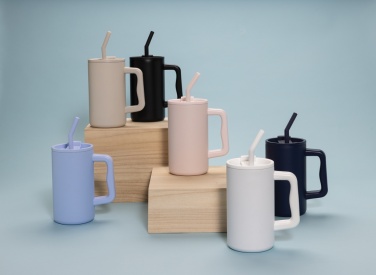 Logotrade mainoslahja tuotekuva: Cube RCS -sertifioitu muki kierrätetystä teräksestä 800ml