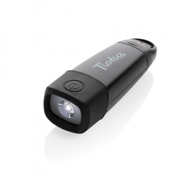 Logotrade mainostuote tuotekuva: Lightwave USB-uudelleenladattava taskulamppu kammella