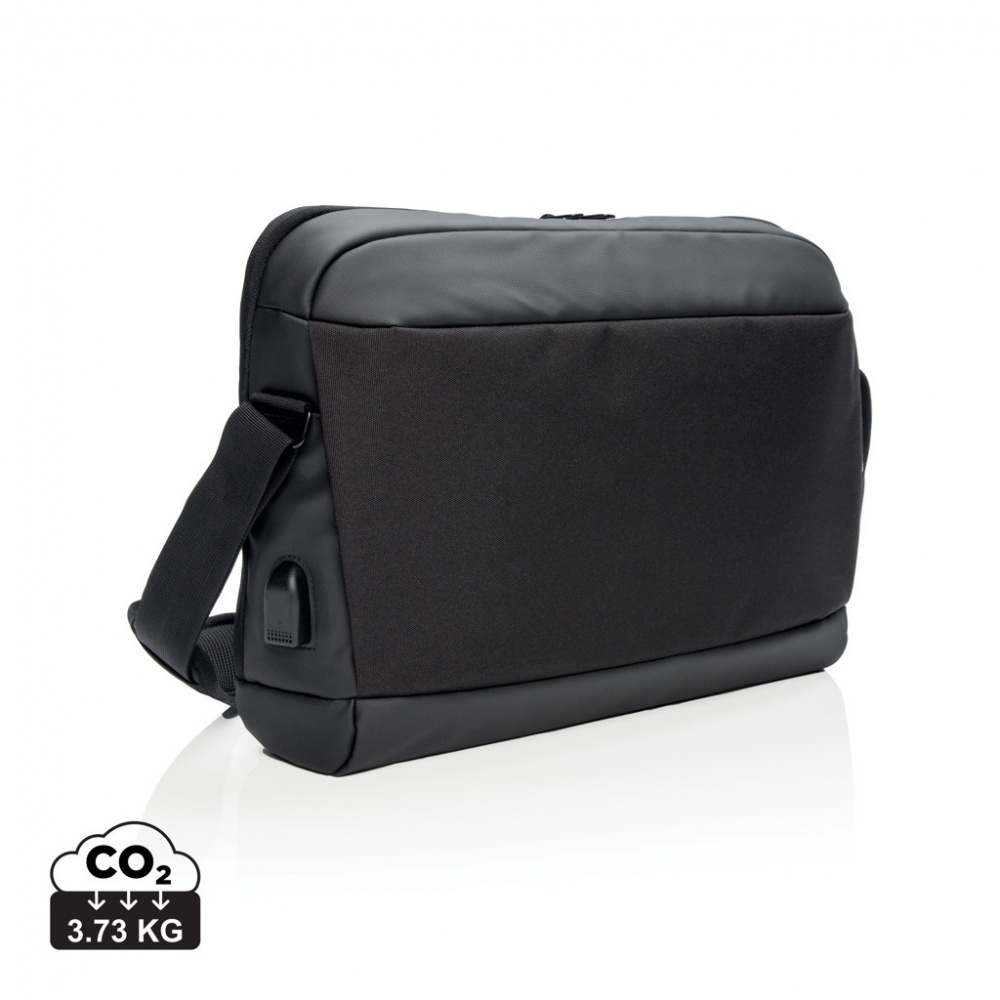 Logotrade liikelahjat mainoslahjat tuotekuva: Madrid – 15,6" USB-laptoplaukku - RFID - PVC vapaa