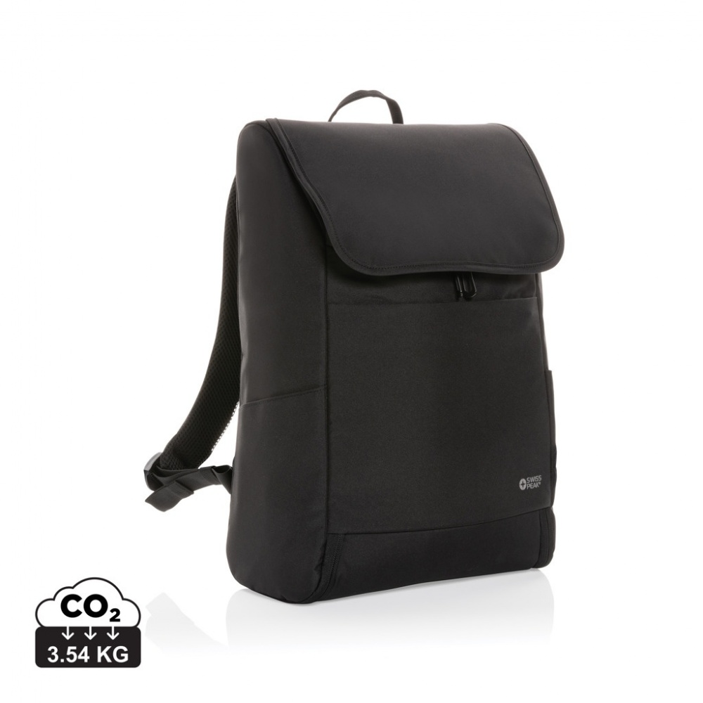 Logo trade mainostuotet tuotekuva: Swiss Peak Fern AWARE™ RPET 15" reppu vetoketjulla