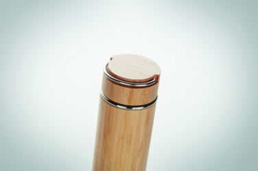 Logotrade mainostuote tuotekuva: Bambu termospullo 400 ml TAMPERE