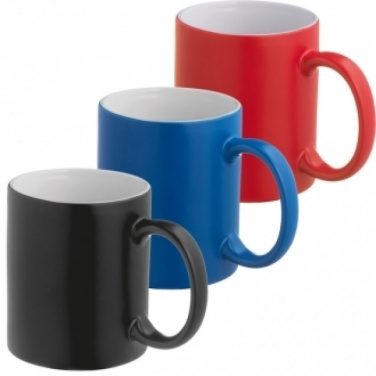 Logo trade liikelahjat mainoslahjat kuva: Keraaminen kuppi LISSABON 300 ml