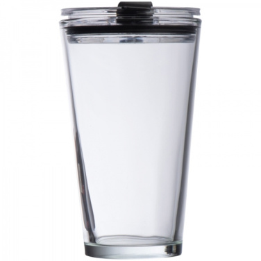 Logotrade liikelahja mainoslahja kuva: Lasimuki kannella WATTENSCHEID 400 ml