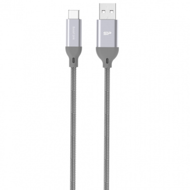 Logo trade mainoslahja kuva: Nailoninen tiedonsiirtokaapeli LK30 Type - C Quick Charge 3.0